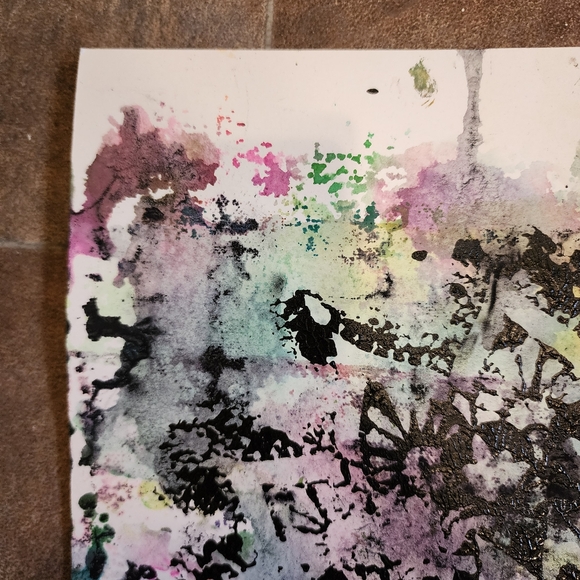 HANDCRAFTED Abstract Frame Painting HANDPAINTED Artwork HANDMADE Wall Art Decor - Picture 10 of 17